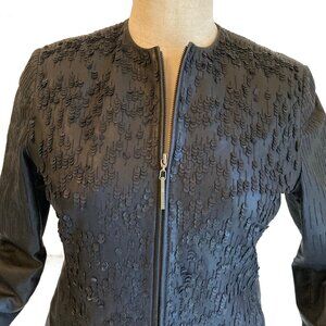 Embellished Leather Jacket, Buttery Soft, Siena Studio Women's Size 6